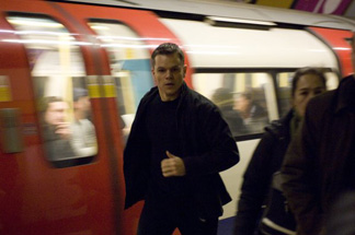 Bourne is so kinetic, everything around him is blurry.