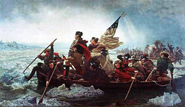 The water was considerably choppier on Washington's journey.